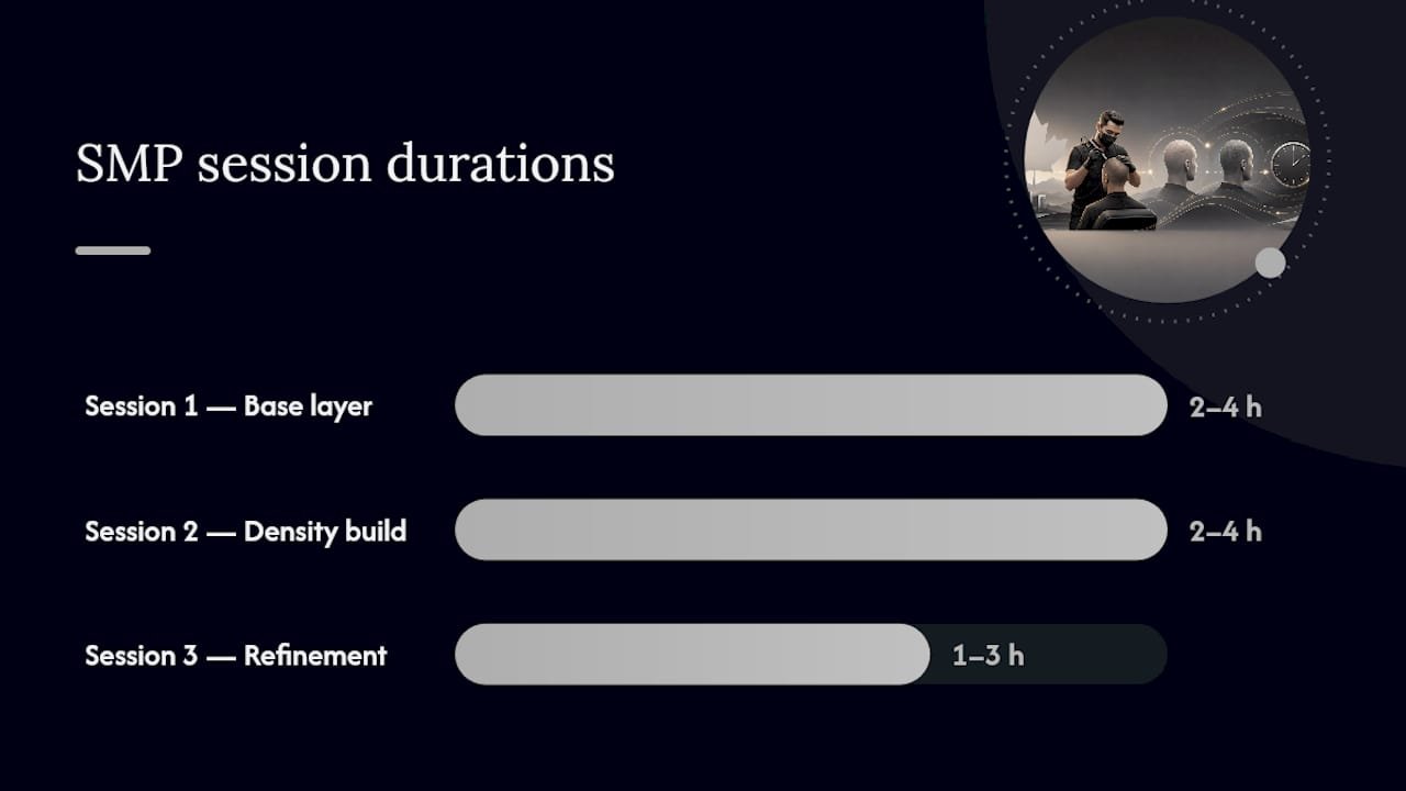 Diagram of SMP treatment sessions and durations