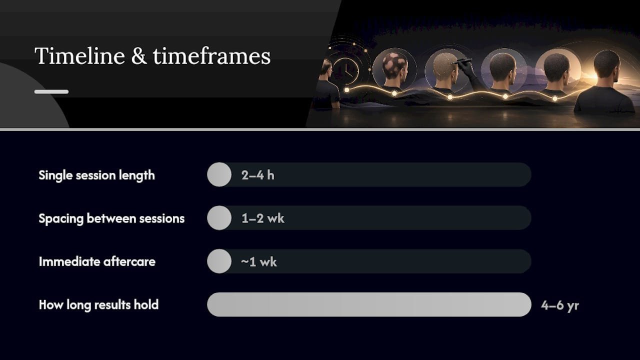 What to Expect: Sessions, Timeline, Cost, and Touch-Ups — overview diagram