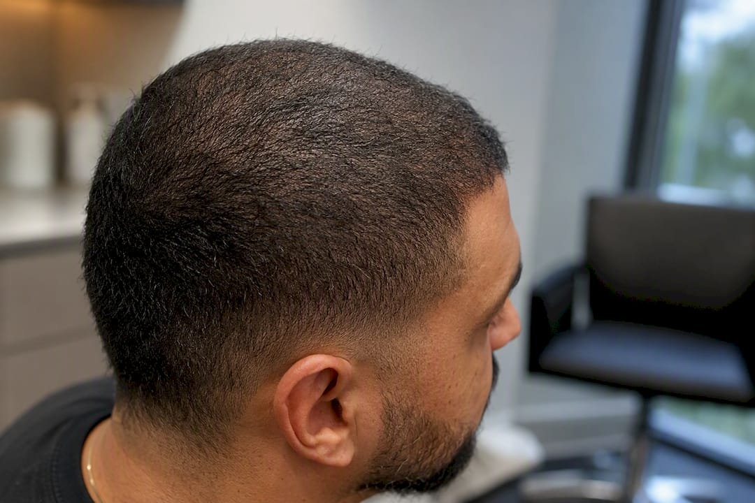 Short hair with SMP density enhancement