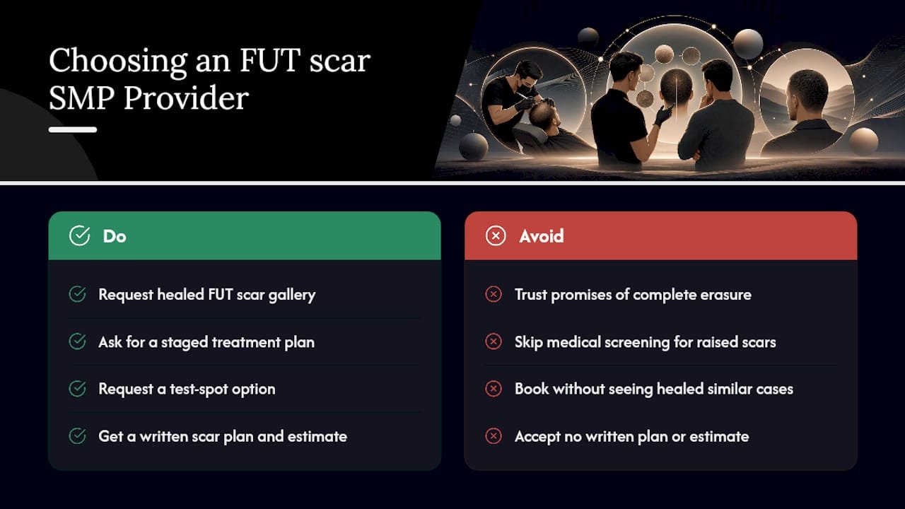 How Do You Choose a Provider for FUT Scar SMP? — overview diagram