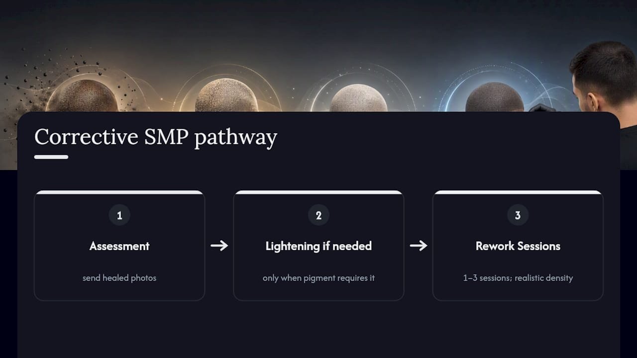 One-to-three-session corrective SMP pathway