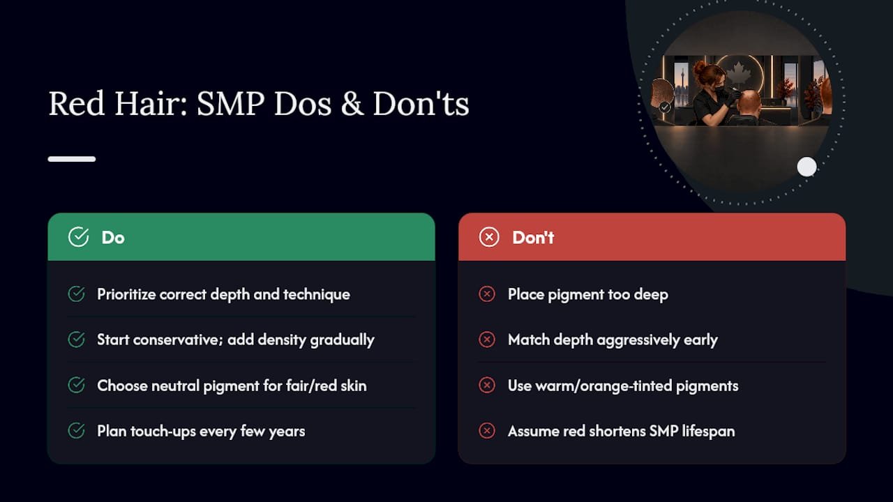 Does Red Hair Affect How Long SMP Results Last? — overview diagram