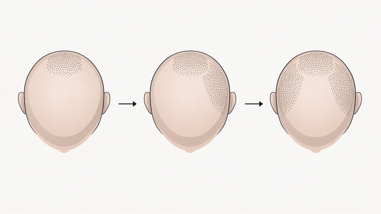 Scalp zones treated gradually across SMP sessions
