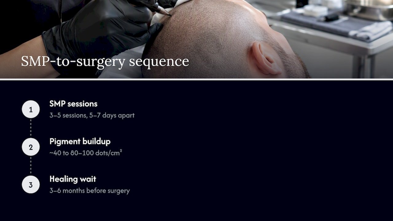 SMP session and healing timeline before surgery